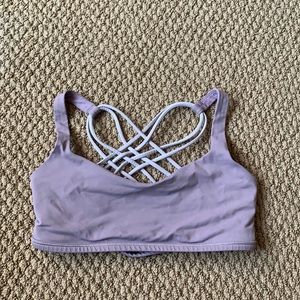 lululemon sport bra, purple size 8